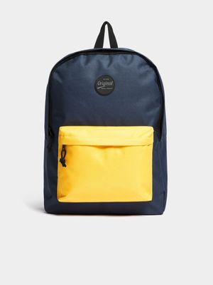 Jet Men's Navy/Yellow Back Pack