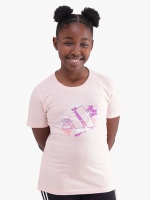 Girls adidas Train Gx Pink Tee