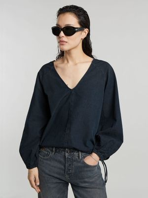 G-Star Women's Cocoon Dark Blue Blouse