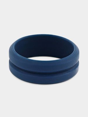 Silicone Navy Groove Ring