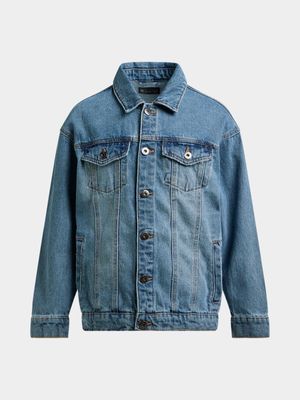 Jet Older Boys Mid Wash Denim Jacket