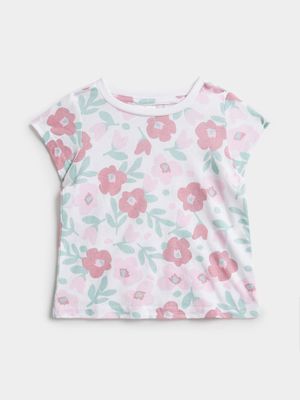 Jet Toddler Girls Multicolour Floral T-Shirt