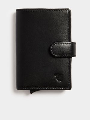 Men's Relay Jean Leather Black Multi Card Slot Holder