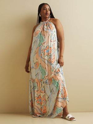 Women's Iconography Halter Maxi Dress