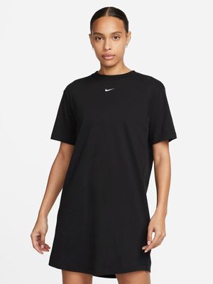 Womens Nike Sportswear Essential Black T-Shirt Dress