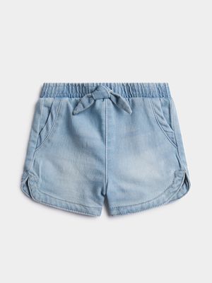 Jet Toddler Girls Light Wash Denim Shorts