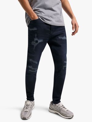 Redbat Men's Ink Blue Carrot Jeans