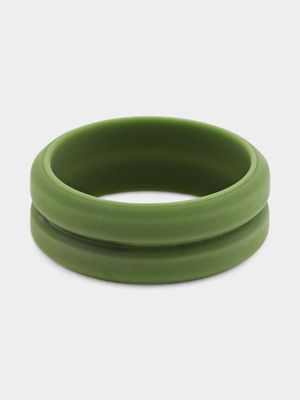 Silicone Green Groove Ring