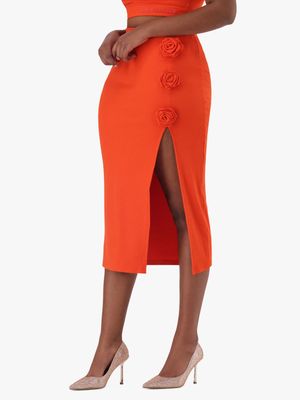 Women's Steve Madden Orange Sadie Bodycon Skirt