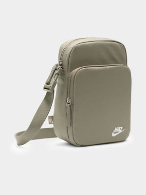 Nike Unisex Heritage Crossbody Grey/Green Bag