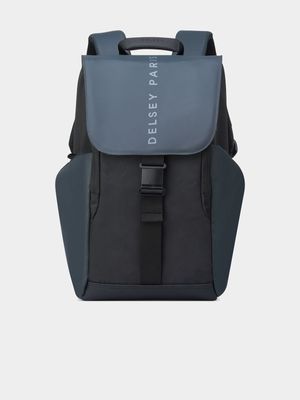 Delsey Black Securflap 16 Backpack