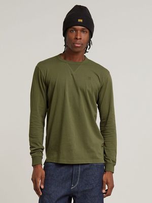 G-Star Men's Nifous Long Sleeve Green T-Shirt