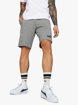 Mens Puma Essentials Grey Jersey Shorts