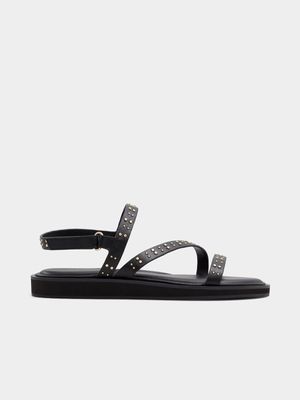 Women's Aldo Black Nydalinwan Flat Sandals