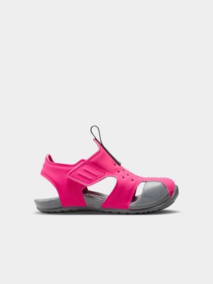 Junior Infant Nike Sunray Protect 2 Pink/Grey Sandal