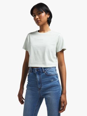 Redbat Classics Women's Light Blue Cropped Top