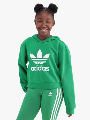 Adidas girls cropped hoodie deals