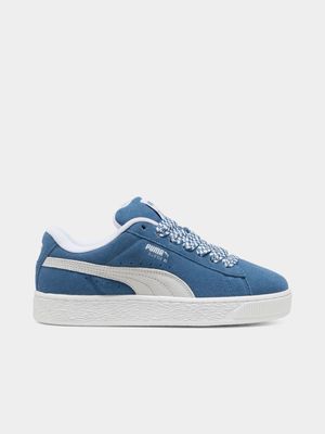 Puma Women's Suede XL Blue/White Sneaker