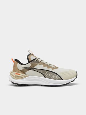 Men's Puma  Electrify Nitro 3 Beige/Grey Trail Running Shoes