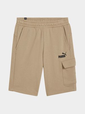 Mens Puma Essential 10 inch Stone Cargo Shorts