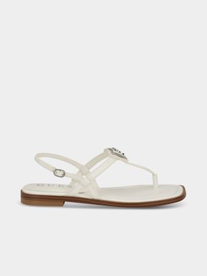 Women's Guess White Rainey Sandals