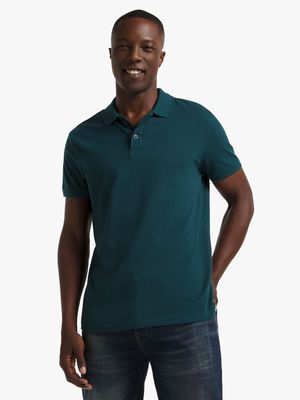 Jet Men's Teal Golf Shirt