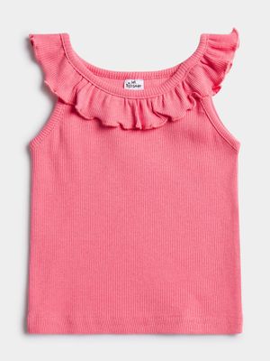 Jet Toddler Girls Guava Rib Top