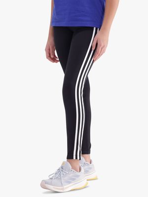 Girls adidas 3-Stripe Black Tights