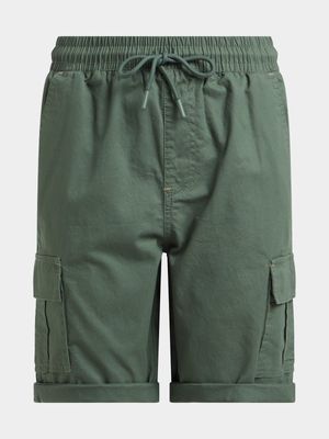 Jet Younger Boys Light Green Cargo Shorts