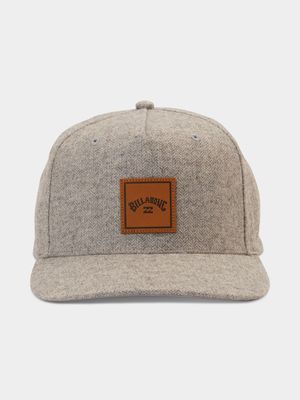 Men's Billabong Grey Stacked Snapback Cap