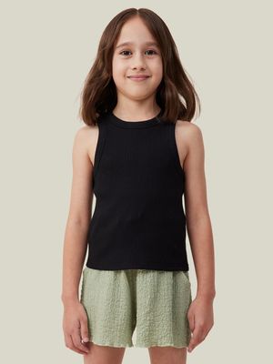 Cotton On Kids Girl Black Eleanor Tank Top