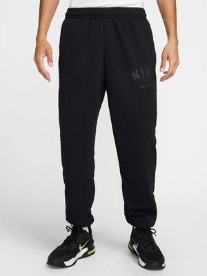 Mens Nike Dri-Fit Swoosh Fleece Black Jogger