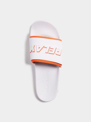 Men's Relay Jeans Pool White Slides