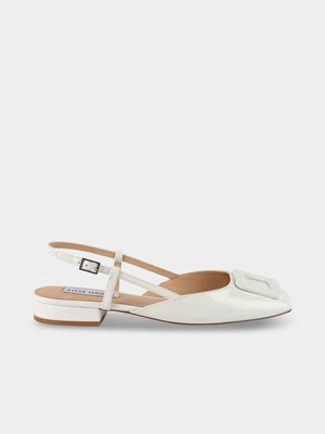 Women's  Steve Madden White Belari Flat Shoes