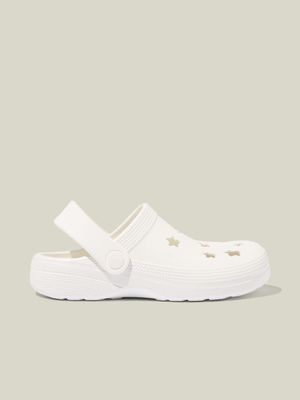 Cotton On Kids  White Beach Clog Sandals