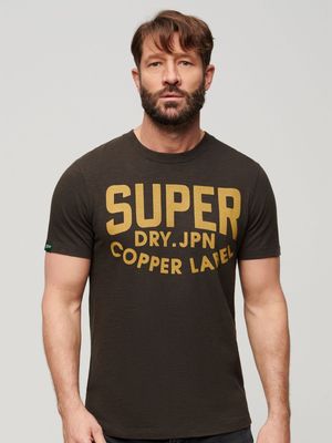 Men's Superdry Black Copper Label Workwear T-Shirt