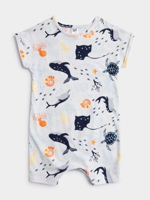 Jet Infant Boys Multiclour Sea Creatures Romper