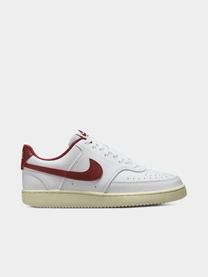 Women's Nike Court Vision Low Next Nature White/Red Sneakers