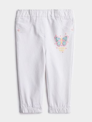 Jet Toddler Girls White Jeans