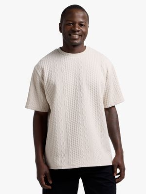 Men's Natural Textured T-Shirt