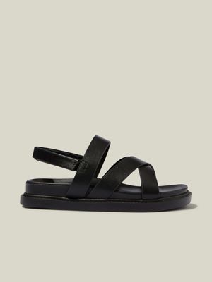 Cotton On Kids  Black Blair Multi Strap Sandals