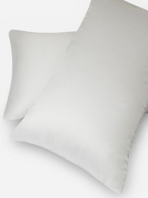 Grace Softest Gold Seal Certified Egyptian Cotton 200 Thread Count Pillowcase Set Silver