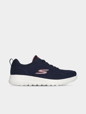 Women's Skechers Go Walk Joy Navy/Pink Running Shoes