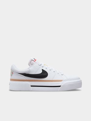 Womens Nike Court Legacy Lift White/Black Sneakers