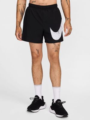 Mens Nike Dri-Fit Challenger Swoosh 5inch Black Shorts