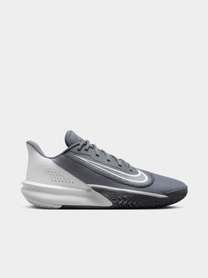 Mens Nike Precision 7 Grey/Pink Basketball Shoes