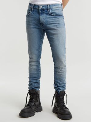 G-Star Men's Revend FWD Skinny Faded Blue Jeans