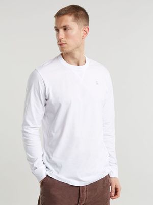 G-Star Men's Nifous Long Sleeve White T-Shirt