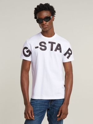 G-Star Men's Embro Print White T-Shirt