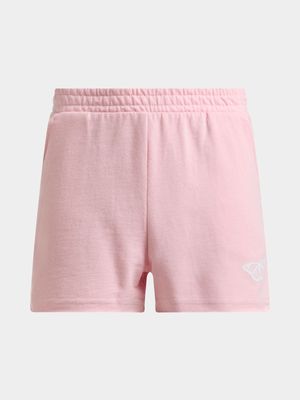 Jet Younger Girls Pink Fleece Shorts